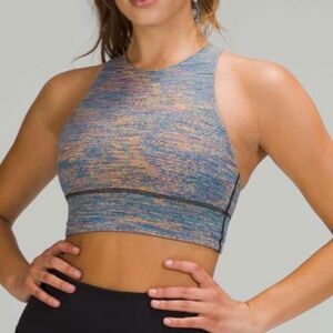 Lululemon Energy Bra High Neck Long Line *Medium Support Spectral Fusio